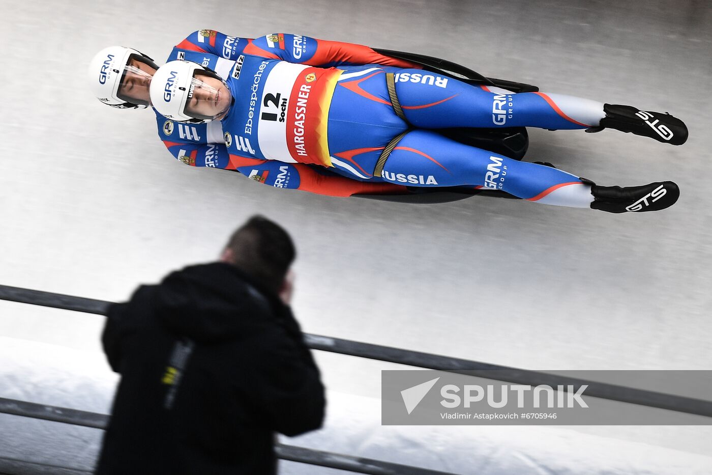 Russia Luge World Cup Doubles