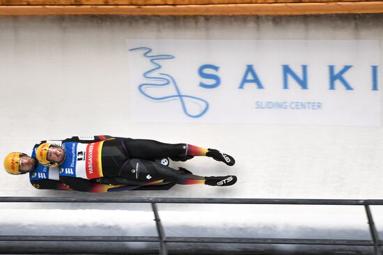 Russia Luge World Cup Doubles