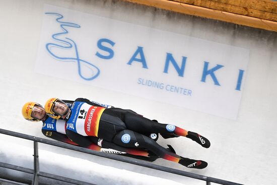 Russia Luge World Cup Doubles