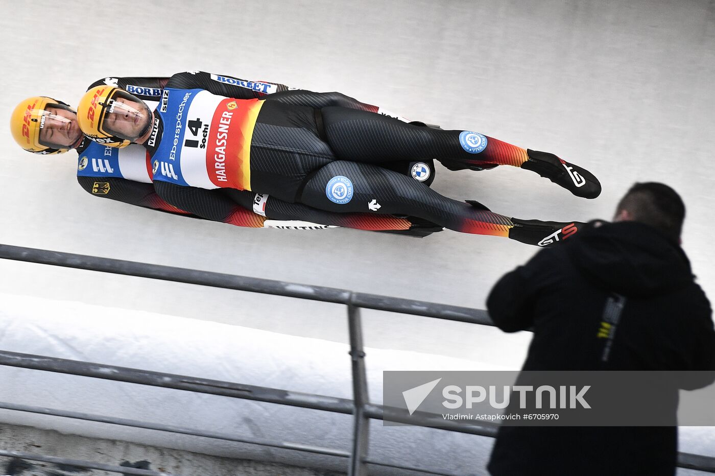 Russia Luge World Cup Doubles