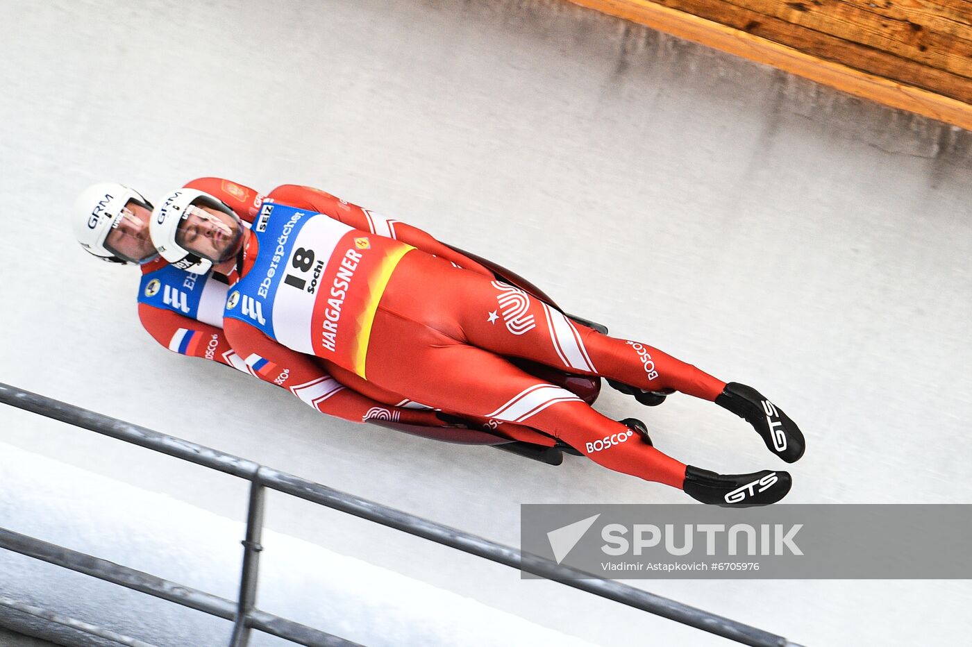 Russia Luge World Cup Doubles