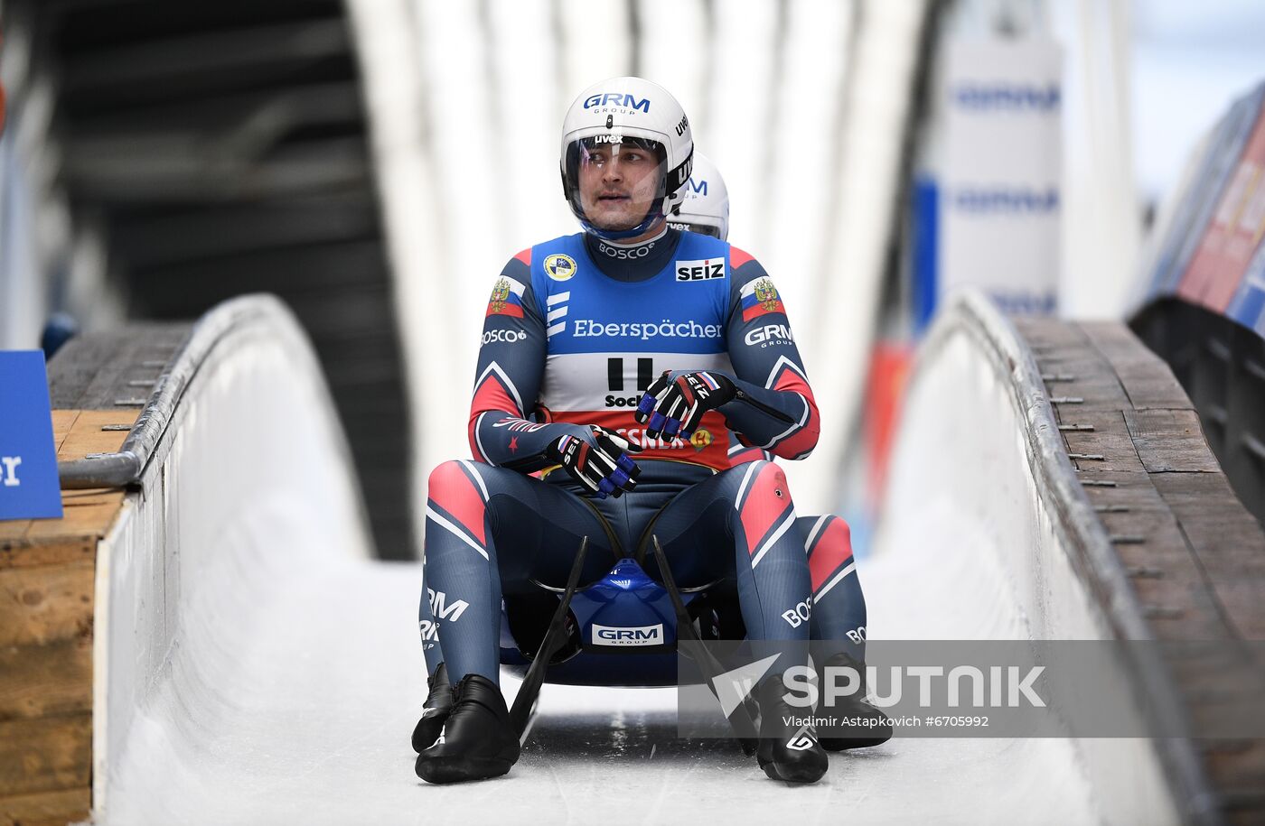 Russia Luge World Cup Doubles