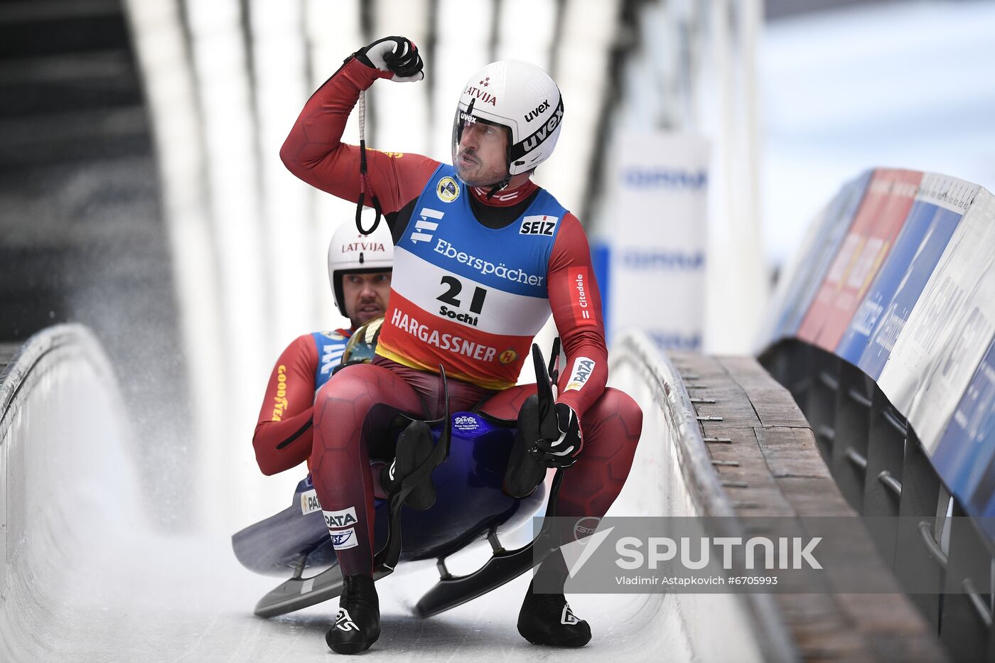 Russia Luge World Cup Doubles