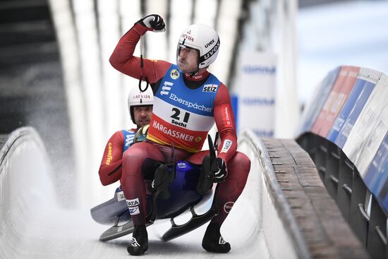 Russia Luge World Cup Doubles