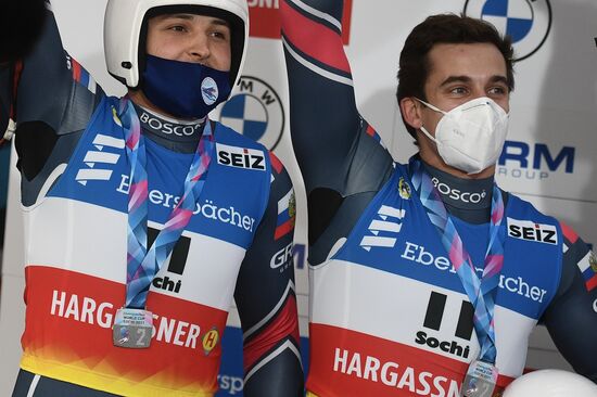 Russia Luge World Cup Doubles