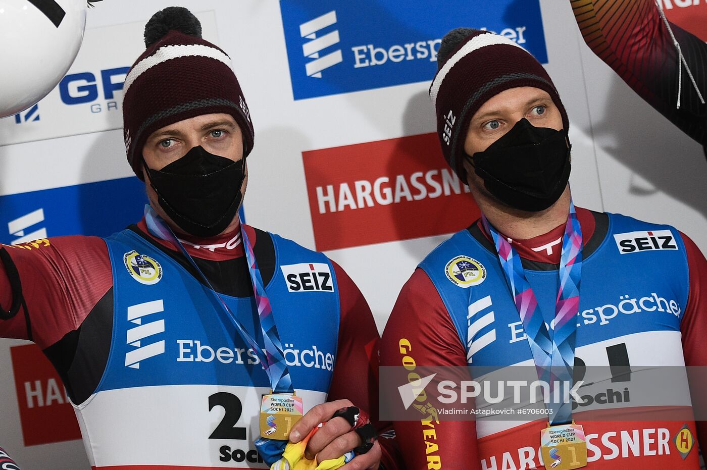 Russia Luge World Cup Doubles