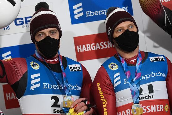 Russia Luge World Cup Doubles