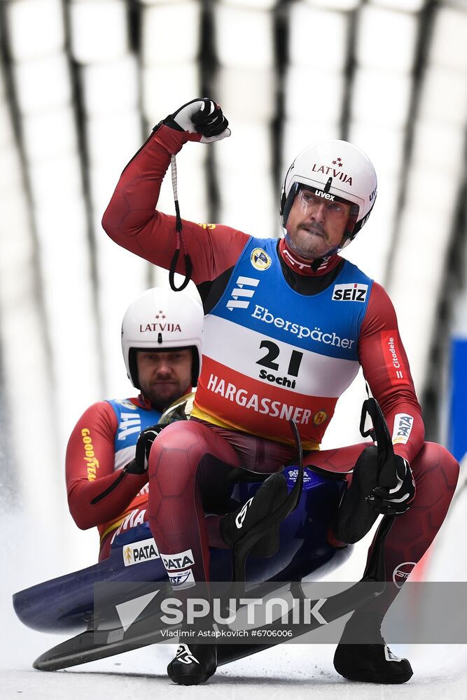 Russia Luge World Cup Doubles