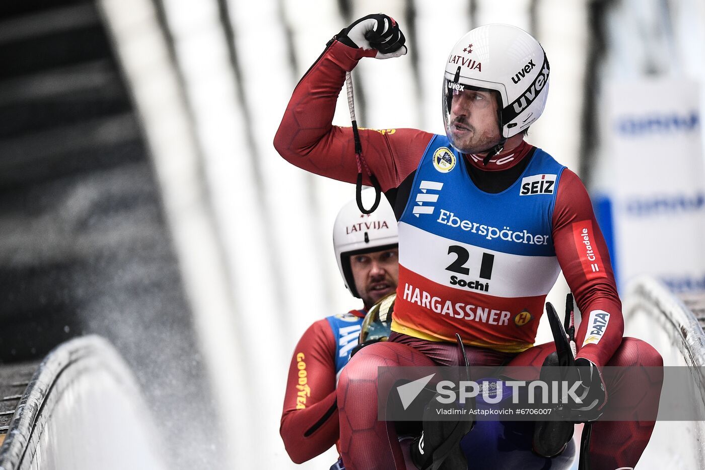 Russia Luge World Cup Doubles