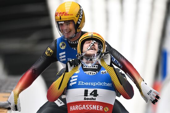 Russia Luge World Cup Doubles