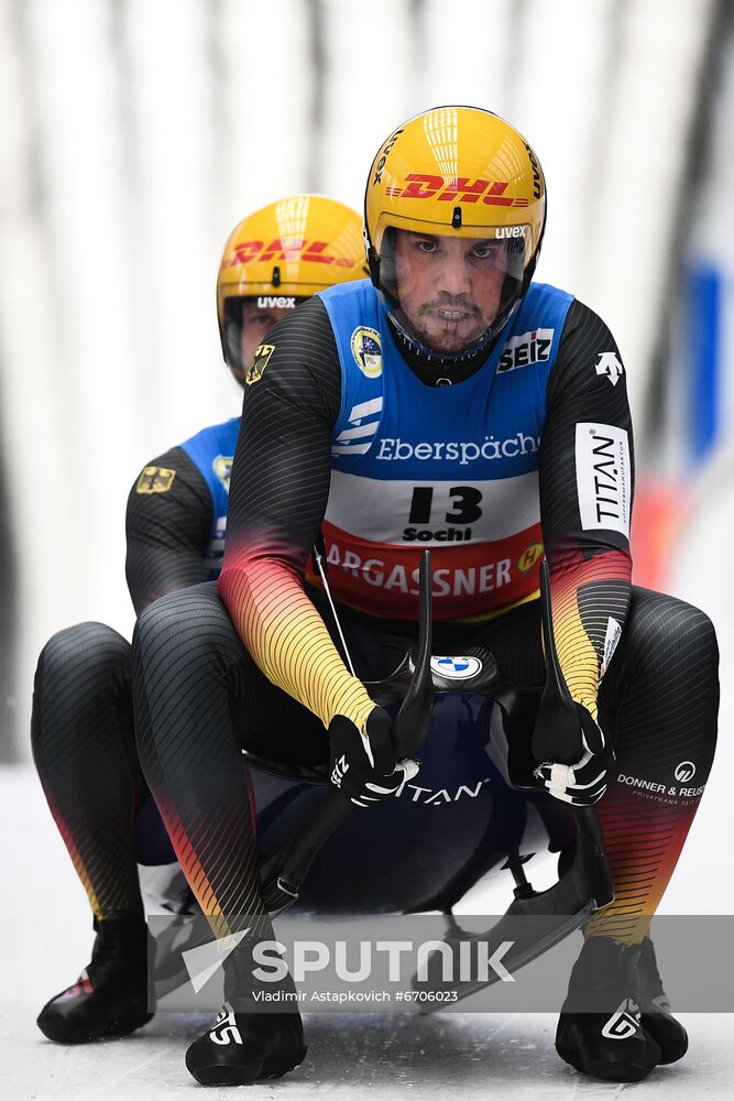 Russia Luge World Cup Doubles