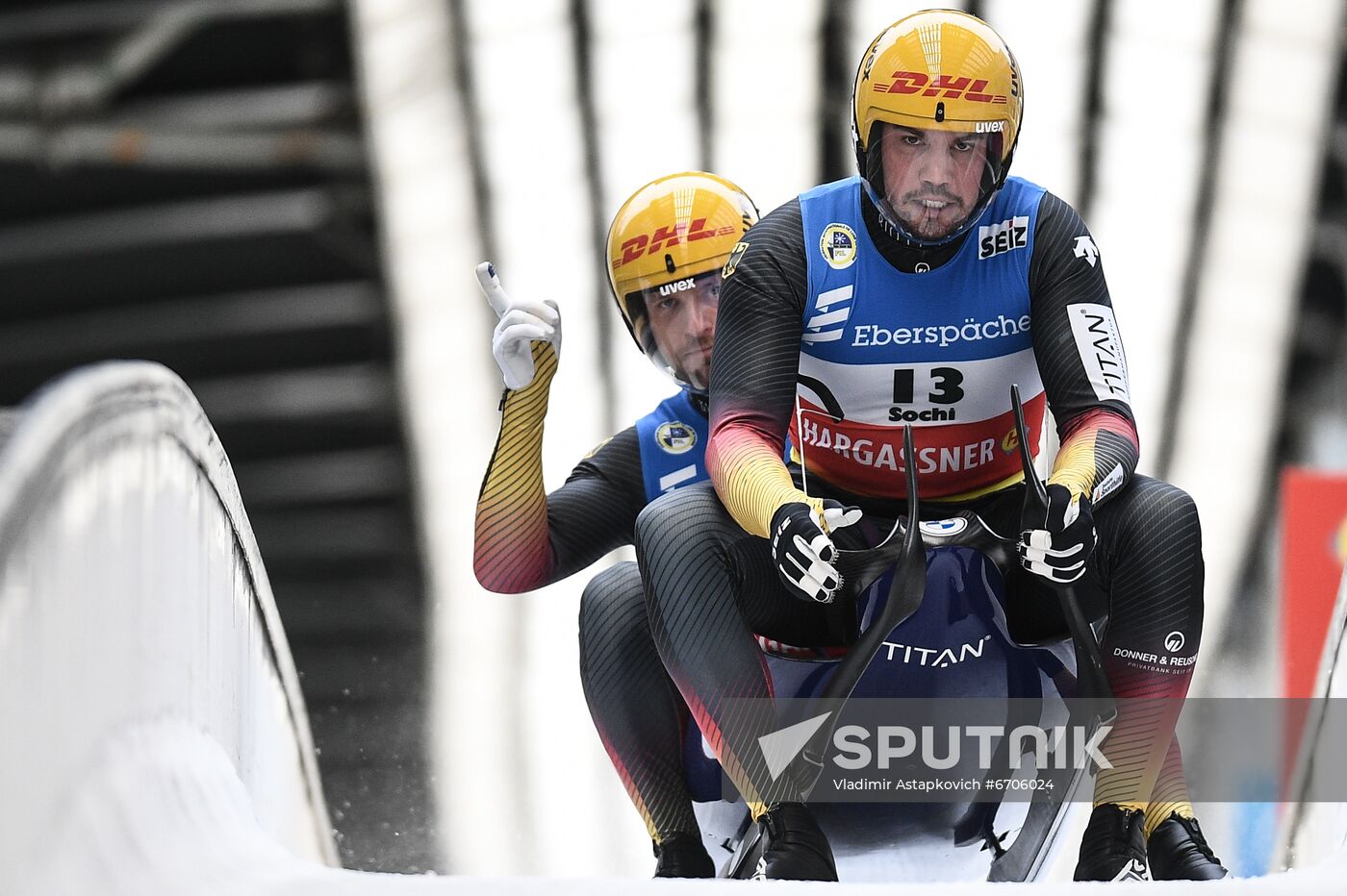 Russia Luge World Cup Doubles