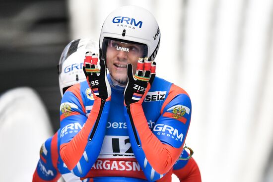 Russia Luge World Cup Doubles