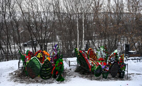 Russia Coal Mine Accident Victims Funeral