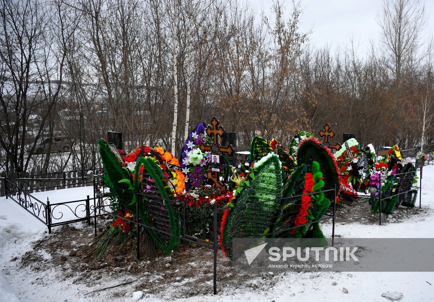 Russia Coal Mine Accident Victims Funeral