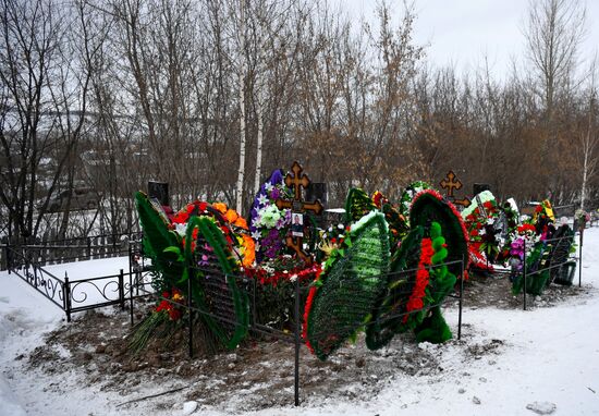 Russia Coal Mine Accident Victims Funeral