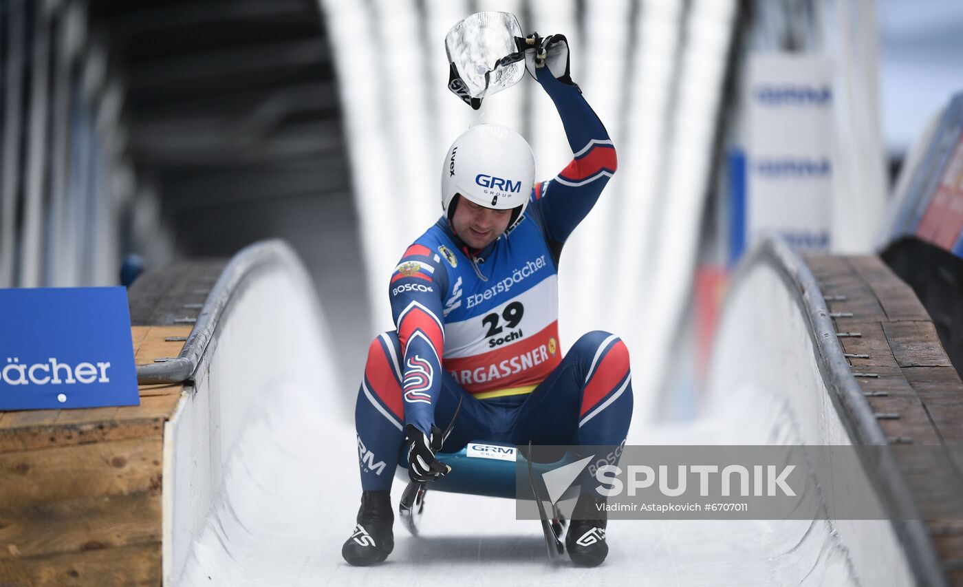 Russia Luge World Cup Men