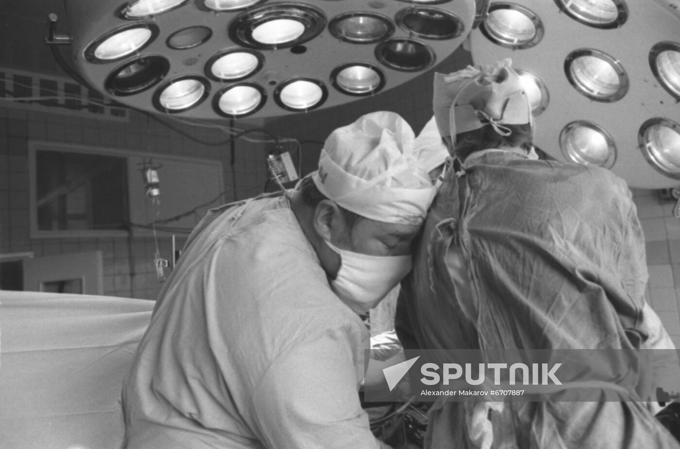 Soviet cardiac surgeon Valery Shumakov