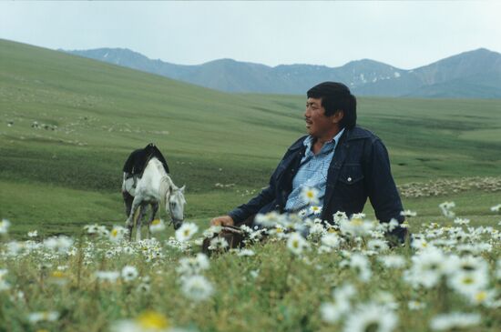 Asylbek Azhimuratov, sheepherder from Kazakh collective farm