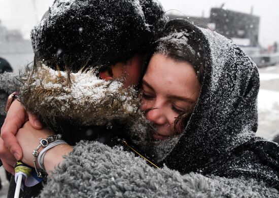 Russia Navy Gremyashchiy Сorvette Return Trip