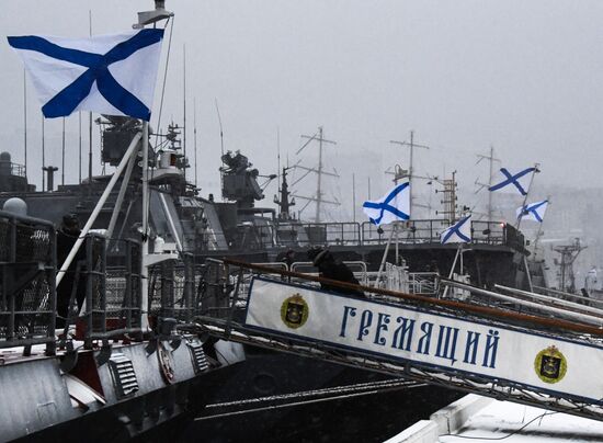Russia Navy Gremyashchiy Сorvette Return Trip