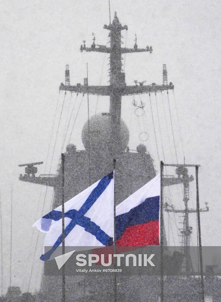 Russia Navy Gremyashchiy Сorvette Return Trip