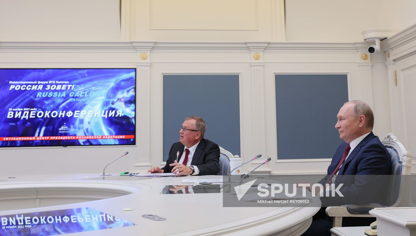 Russia Putin VTB Investment Forum