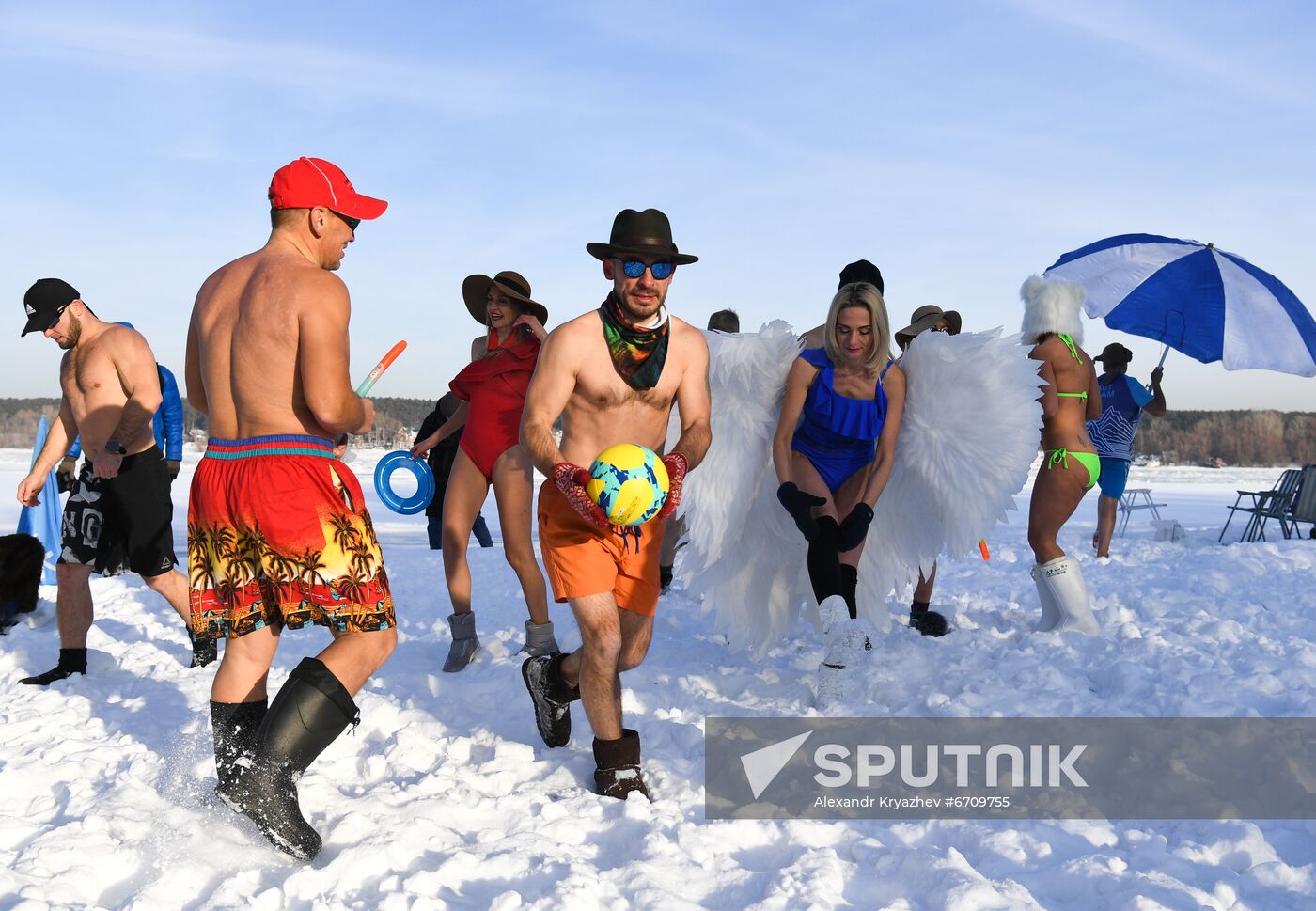 Russia Siberia Winter Entertainment Activity