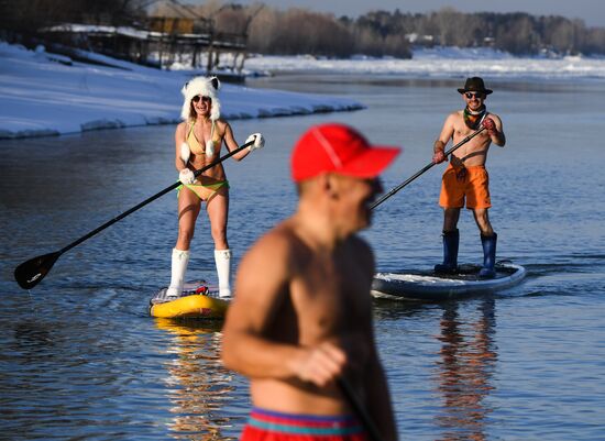 Russia Siberia Winter Entertainment Activity 