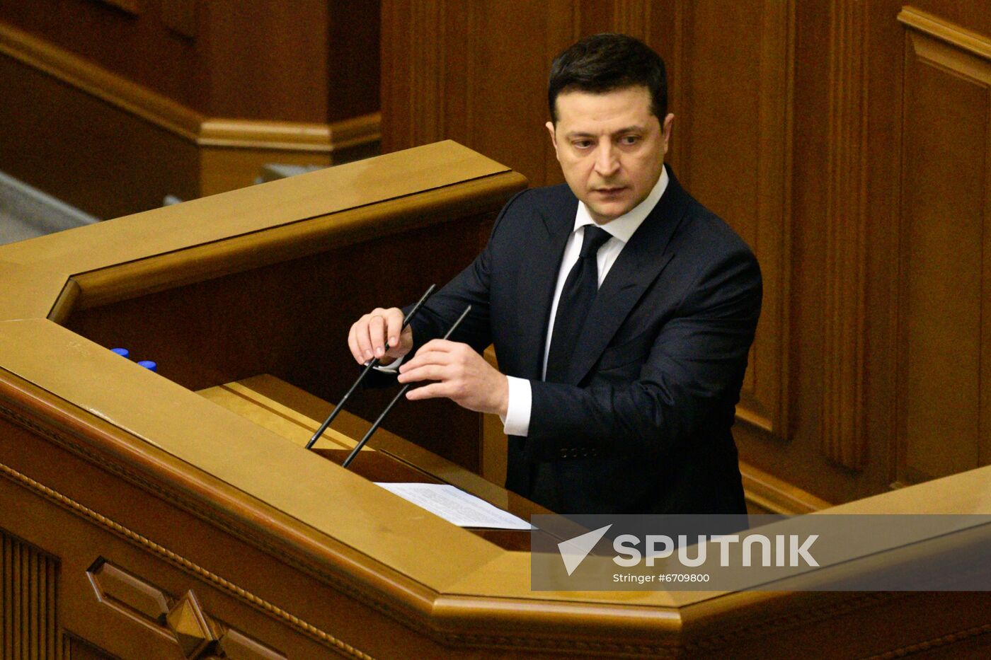 Ukraine Zelensky Parliament Address