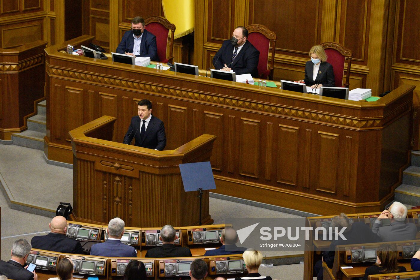 Ukraine Zelensky Parliament Address