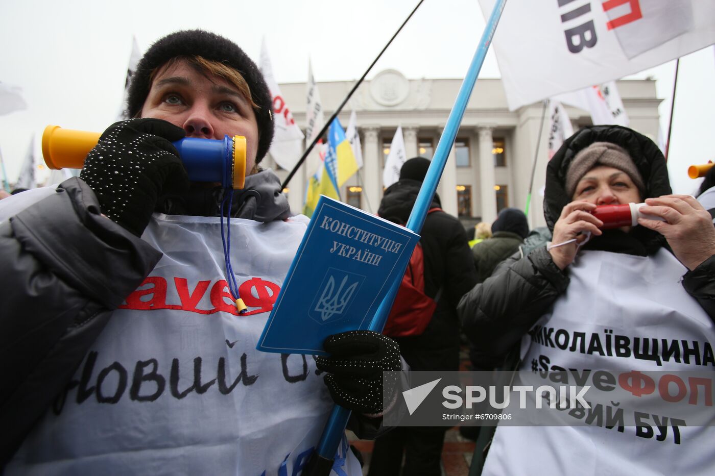 Ukraine Zelensky Parliament Address Protest