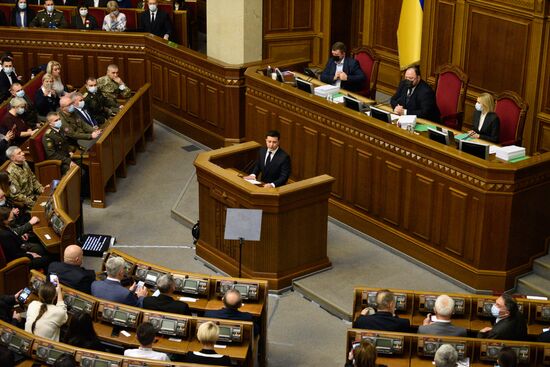 Ukraine Zelensky Parliament Address