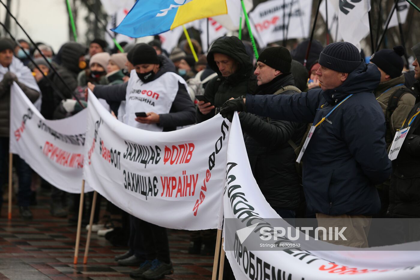 Ukraine Zelensky Parliament Address Protest