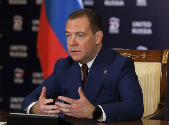 Russia Medvedev Interparty Conference