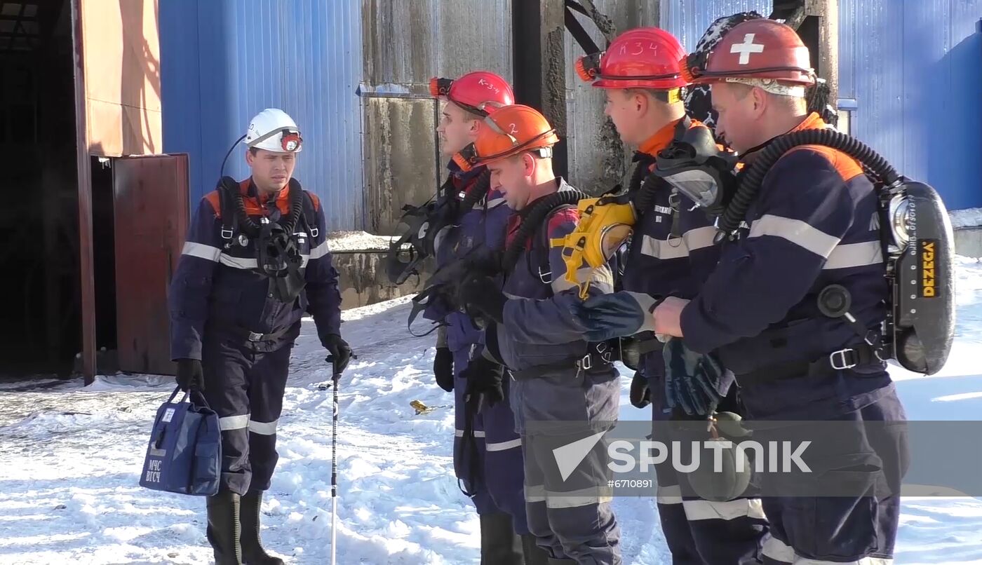 Russia Coal Mine Accident Search Operation