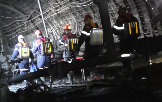 Russia Coal Mine Accident Search Operation