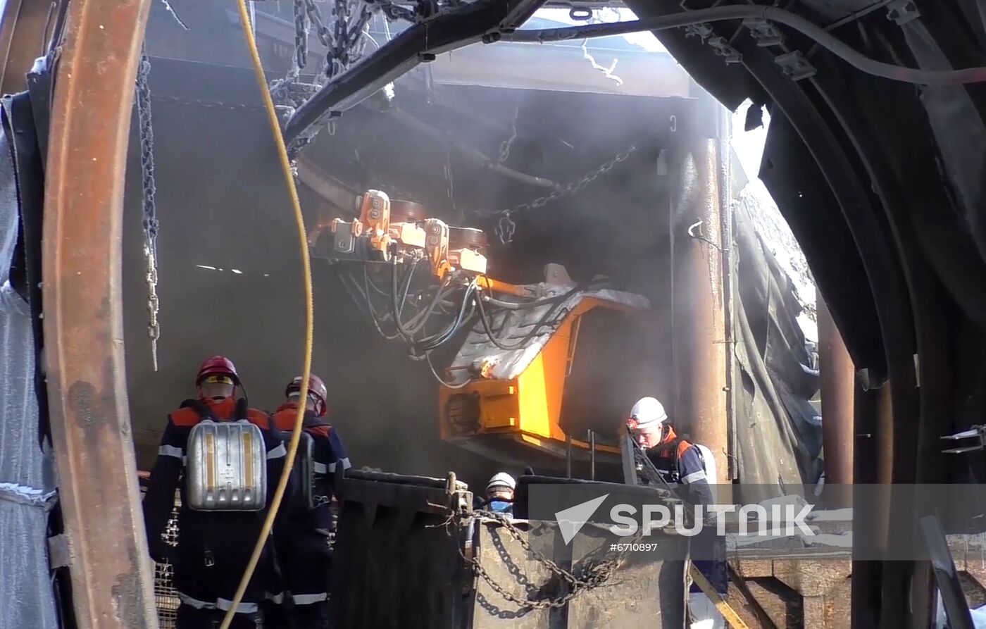 Russia Coal Mine Accident Search Operation