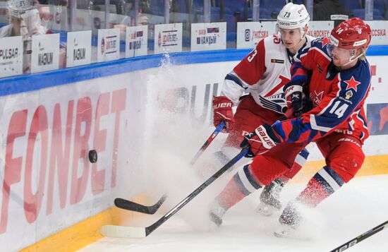 Russia Ice Hockey Kontinental League CSKA - Lokomotiv