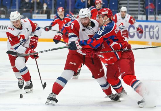 Russia Ice Hockey Kontinental League CSKA - Lokomotiv