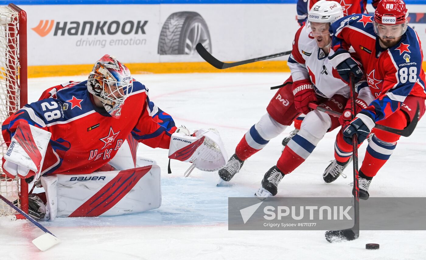 Russia Ice Hockey Kontinental League CSKA - Lokomotiv