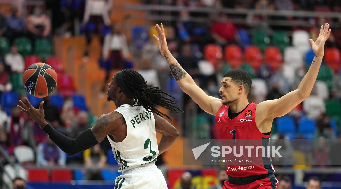 Russia Basketball Euroleague CSKA - Panathinaikos