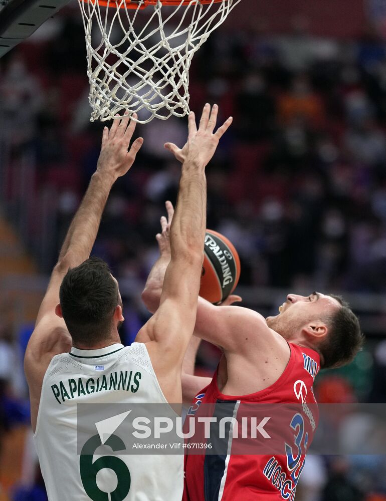 Russia Basketball Euroleague CSKA - Panathinaikos