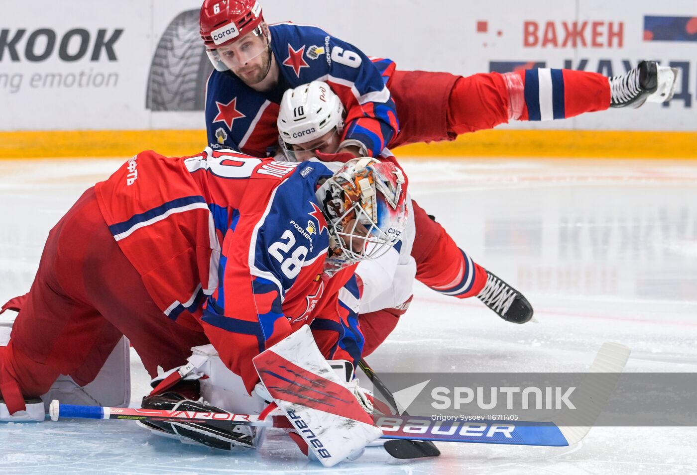 Russia Ice Hockey Kontinental League CSKA - Lokomotiv