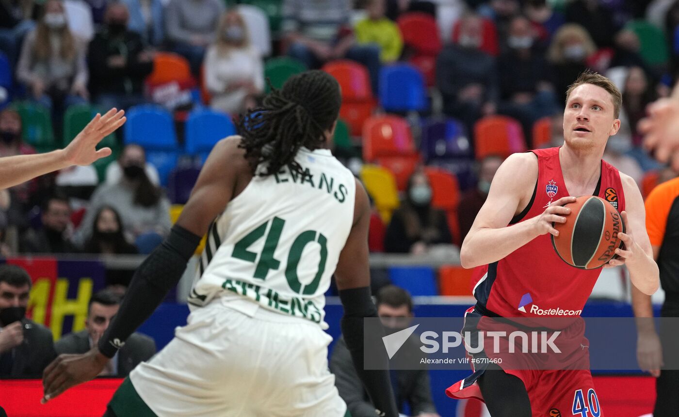 Russia Basketball Euroleague CSKA - Panathinaikos