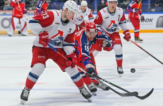 Russia Ice Hockey Kontinental League CSKA - Lokomotiv