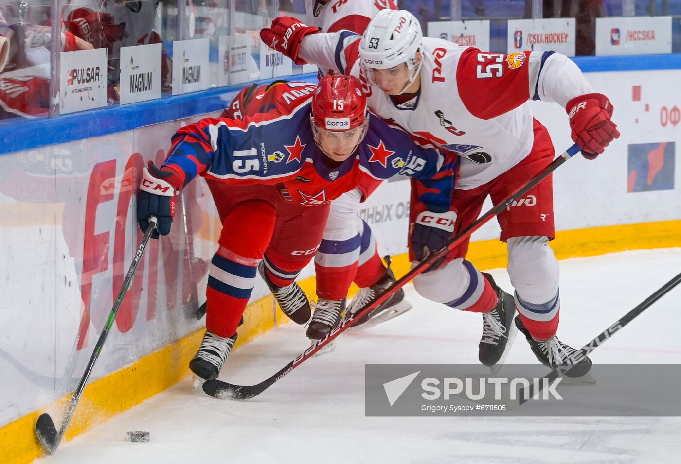 Russia Ice Hockey Kontinental League CSKA - Lokomotiv