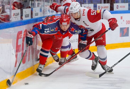 Russia Ice Hockey Kontinental League CSKA - Lokomotiv