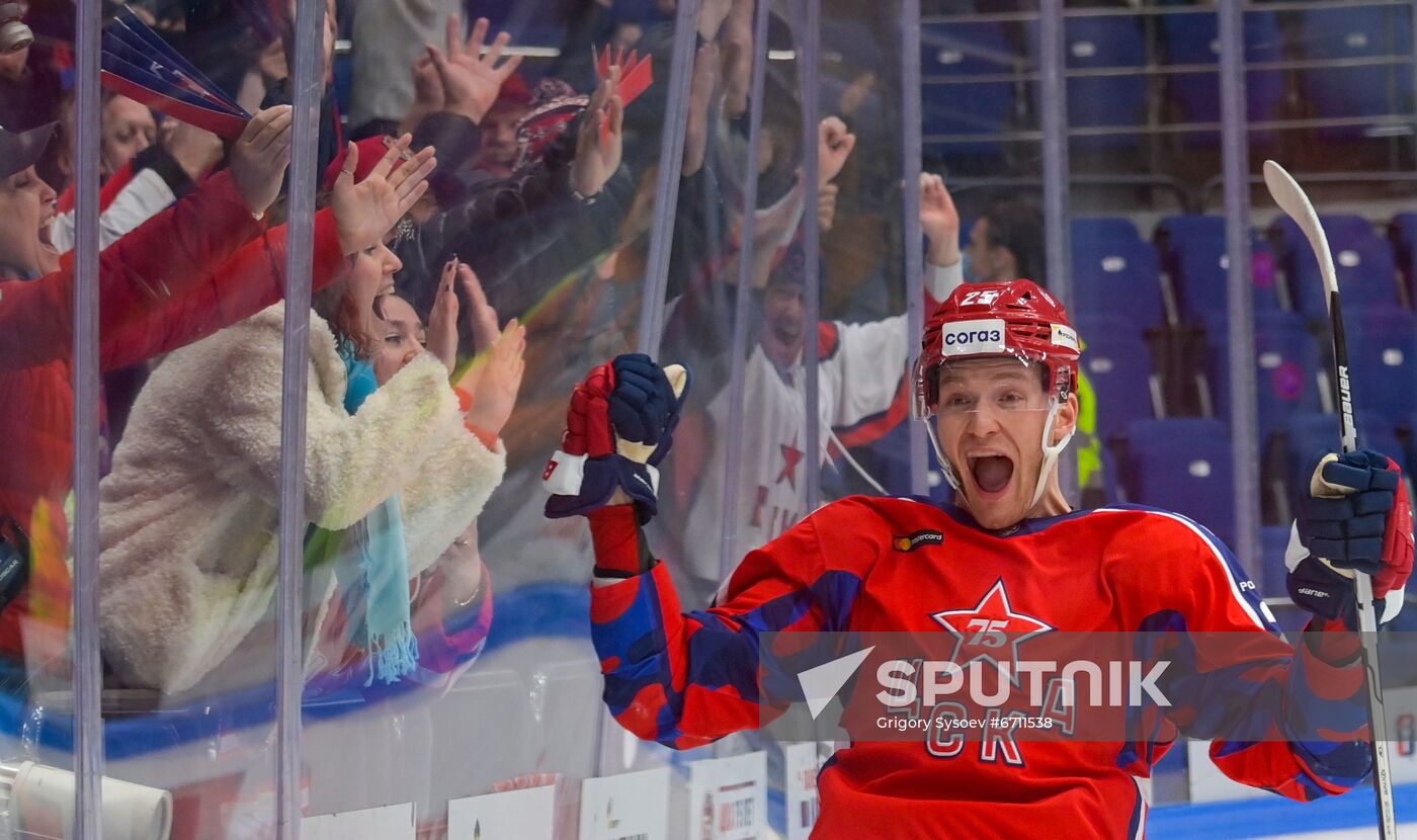 Russia Ice Hockey Kontinental League CSKA - Lokomotiv