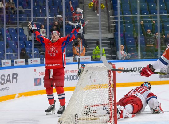 Russia Ice Hockey Kontinental League CSKA - Lokomotiv